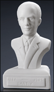Authentic Bartok Composer Statuette, White Porcelain 5" High