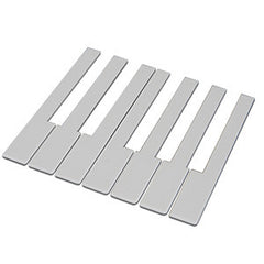German Piano Keytops without Fronts, 52MM Head, White