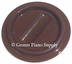 Lucite Piano Caster Cup, Brown