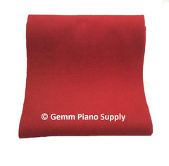 Grand Piano String Felt Cover, Red, 1/4 Yard (9")