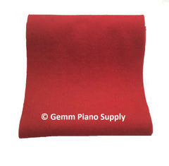 Grand Piano String Felt Cover, Red, 1/2 Yard (18")