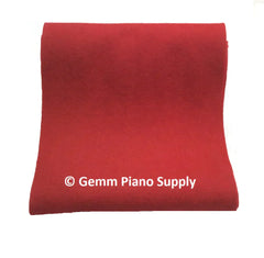 Grand Piano String Felt Cover, Red, 1.33 Yards (47.88")