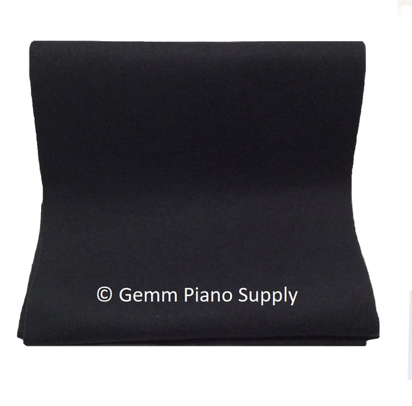 Grand Piano String Felt Cover, Black, 1/4 Yard (9")