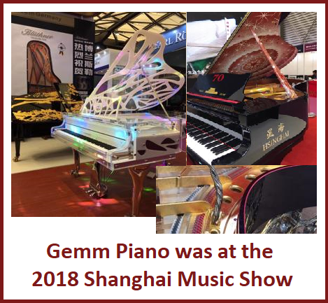 Gemm Piano Supply is at the 2018 China Shanghai Music Show!
