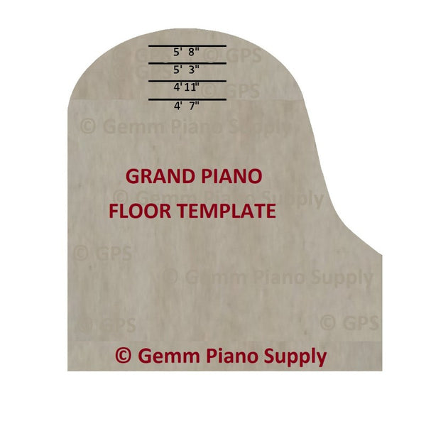 Grand Piano Floor Template