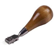 Piano Hammer Voicing Tool 4 Needle With Hardwood Handle, Angled Head