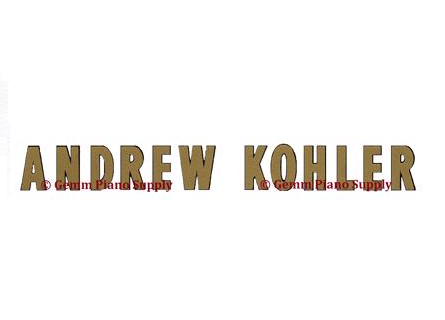 Andrew Kohler Piano Fallboard Decal