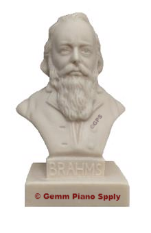 Authentic Brahms Composer Statuette, 5"- 5-1/2" High