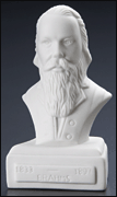 Authentic Brahms Composer Statuette, White Porcelain 5" High