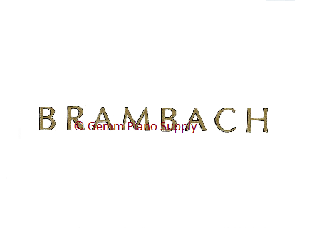 Brambach Piano Fallboard Decal