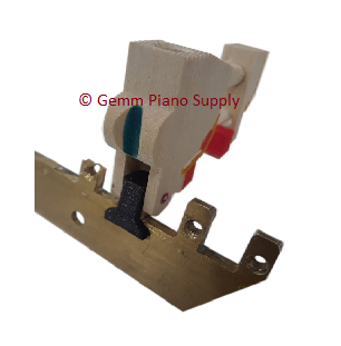 Piano Brass Rail Repair Clip Kit (12 Repair Clips)