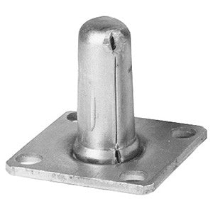 Piano Caster Socket, Square 1-1/2" With Lock Notch