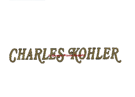 Charles Kohler Piano Fallboard Decal