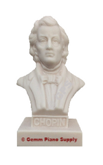 Authentic Chopin Composer Statuette, 5"- 5-1/2" High