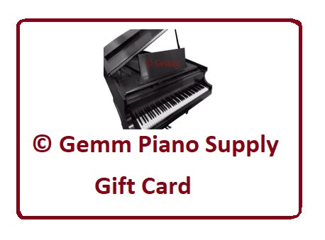 Gemm Piano Supply Company Gift Card