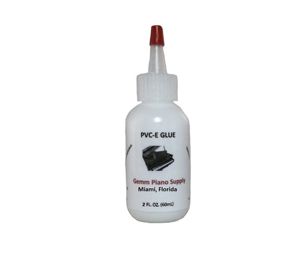 GEMM Piano PVC-E Glue 2 oz - Excellent Adhesive for Piano Keytops, Felts or Leather Material