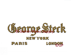 George Steck Piano Fallboard Decal