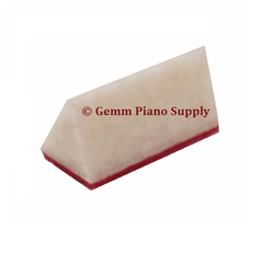 Upright Piano Bass Damper Wedge Felt Strip Red Backing (Double Wedge)