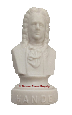 Authentic Handel Composer Statuette, 4-1/2" High
