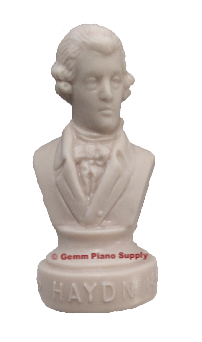 Authentic Haydn Composer Statuette, 4-1/2" High