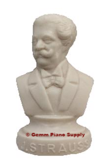 Authentic J. Strauss Composer Statuette, 4-1/2" High