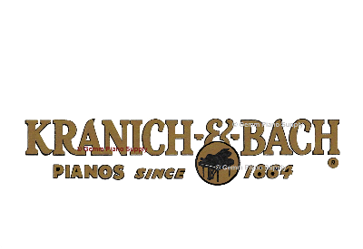 Kranich & Bach Piano Fallboard Decal