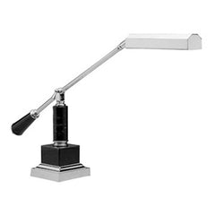 Piano Lamp Counter Balance Arm 10" Polishes Brass & Black Marble