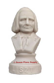 Authentic Liszt Composer Statuette, 4-1/2" High