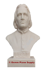 Authentic Liszt Composer Statuette, 5"- 5-1/2" High