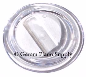 Lucite Piano Caster Cups, Clear Set of 3