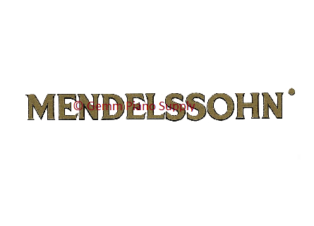 Mendelssohn Piano Fallboard Decal