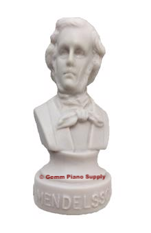 Authentic Mendelssohn Composer Statuette, 4-1/2" High