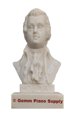 Authentic Mozart Composer Statuette, 5"- 5-1/2" High