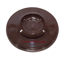 Piano Plastic Caster Cup, 5-3/4" Brown