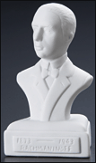 Authentic Rachmaninoff Composer Statuette, White Porcelain 5" High