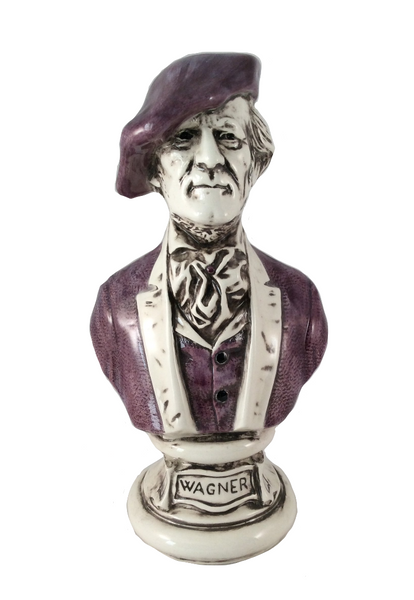 Richard Wagner Composer Statuette, Ceramic