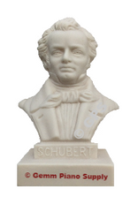 Authentic Schubert Composer Statuette, 5"- 5-1/2" High