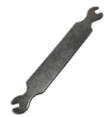Piano Square Capstan Screw Wrench, 4" long