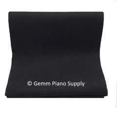 Grand Piano String Felt Cover, Black, 1.25 Yards (45")
