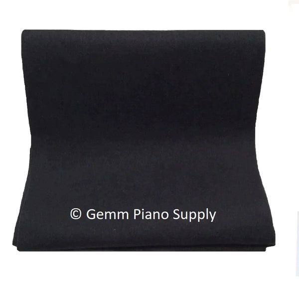 Grand Piano String Felt Cover, Black, 1.33 Yards (47.88")