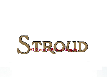Stroud Piano Fallboard Decal