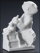 The World's Greatest Student Statuette, White Porcelain 5" High