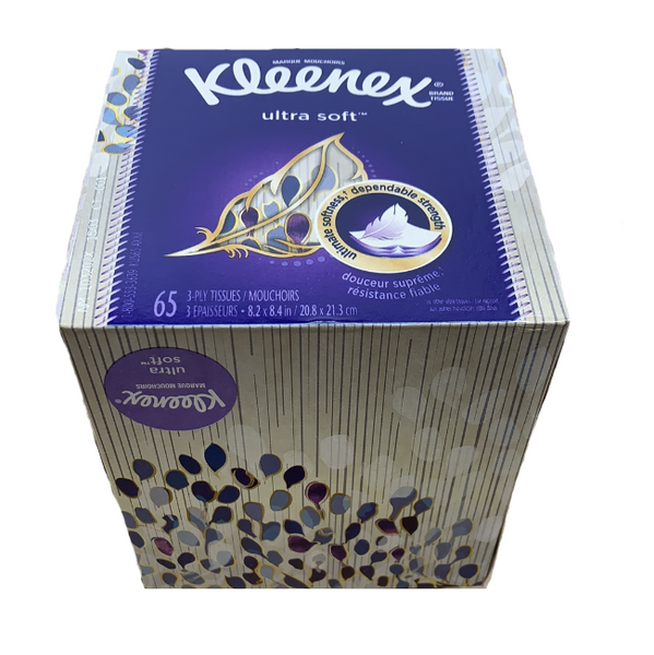 Piano Kleenex Ultra Soft Standard Facial Tissue, 3-Ply Cube